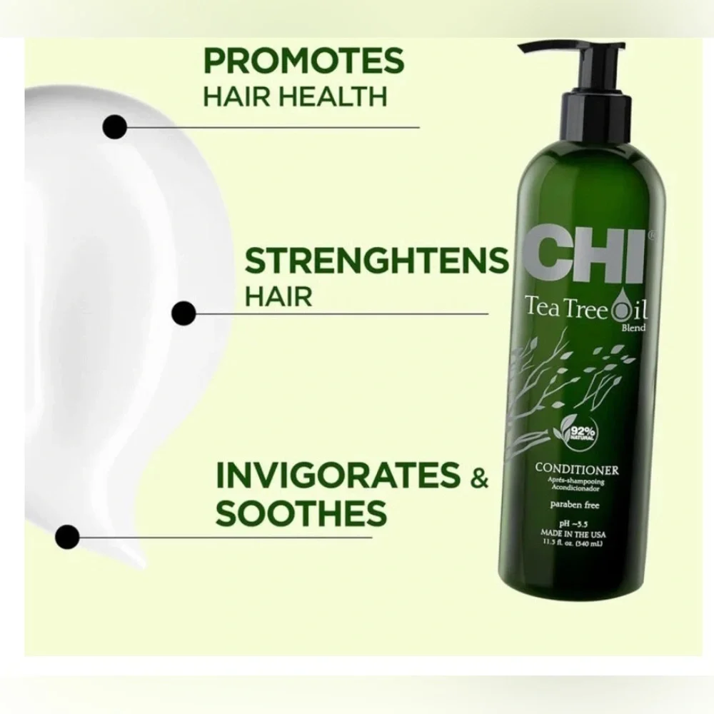 CHI Tea Tree Oil Blend Conditioner 11.5oz, Paraben Free, New